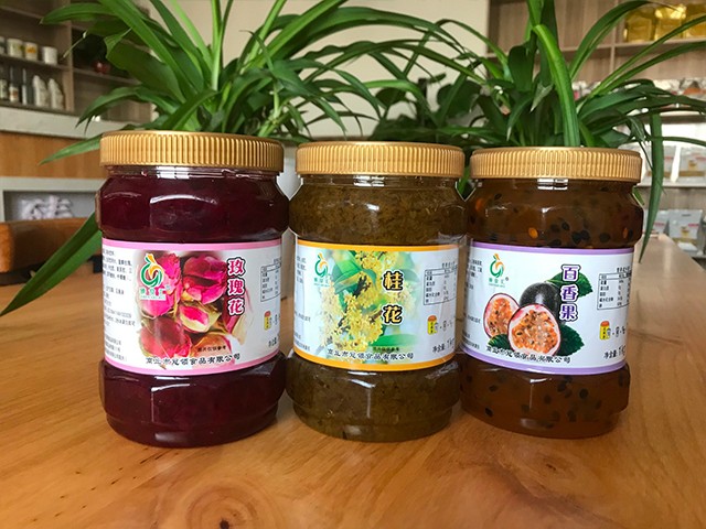玫瑰花花茶、桂花花茶、百香果花茶
