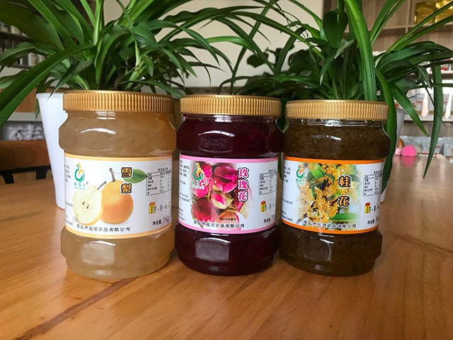 雪梨花茶、玫瑰花花茶、桂花花茶